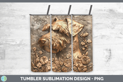 GorgeousDogs 04 Copper Relief Tumbler design.