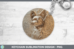 GorgeousDogs 04 Copper Relief Keychain design.