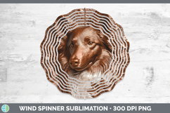 GorgeousDogs 04 Copper Relief Wind Spinner design.