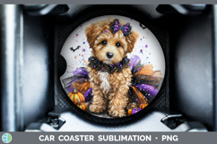 GorgeousDogs 04 Halloween Car Coaster design.