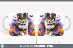 GorgeousDogs 04 Halloween Mug Wrap design.