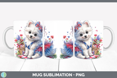 GorgeousDogs 04 Patriotic Mug Wrap design.