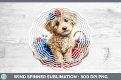 GorgeousDogs 04 Patriotic Wind Spinner design.
