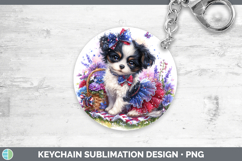 GorgeousDogs 04 Patriotic Keychain design.