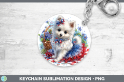GorgeousDogs 04 Patriotic Keychain design.