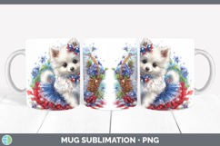GorgeousDogs 04 Patriotic Mug Wrap design.