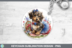 GorgeousDogs 04 Patriotic Keychain design.