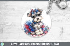 GorgeousDogs 04 Patriotic Keychain design.