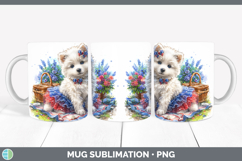 GorgeousDogs 04 Patriotic Mug Wrap design.