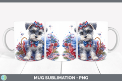GorgeousDogs 04 Patriotic Mug Wrap design.