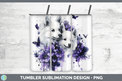 GorgeousDogs 04 Purple Drips Tumbler design.