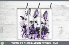 GorgeousDogs 04 Purple Drips Tumbler design.