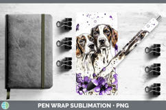 GorgeousDogs 04 Purple Drips Pen Wrap design.