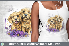 GorgeousDogs 04 Purple Drips Shirt design.