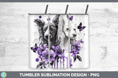 GorgeousDogs 04 Purple Drips Tumbler design.