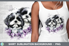 GorgeousDogs 04 Purple Drips Shirt design.