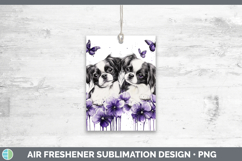GorgeousDogs 04 Purple Drips Air Freshener design.