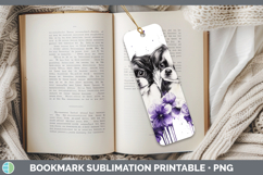 GorgeousDogs 04 Purple Drips Bookmark design.