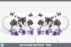 GorgeousDogs 04 Purple Drips Mug Wrap design.