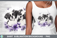 GorgeousDogs 04 Purple Drips Shirt design.
