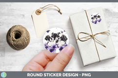 GorgeousDogs 04 Purple Drips Stickers design.