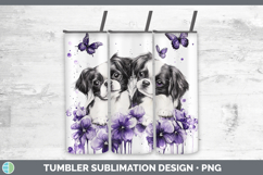 GorgeousDogs 04 Purple Drips Tumbler design.