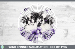 GorgeousDogs 04 Purple Drips Wind Spinner design.