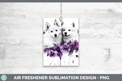 GorgeousDogs 04 Purple Drips Air Freshener design.