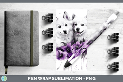 GorgeousDogs 04 Purple Drips Pen Wrap design.