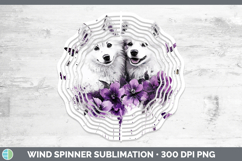 GorgeousDogs 04 Purple Drips Wind Spinner design.
