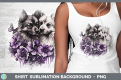 GorgeousDogs 04 Purple Drips Shirt design.