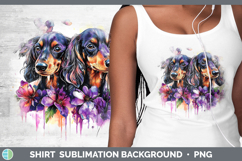 GorgeousDogs 04 Purple Drips Shirt design.