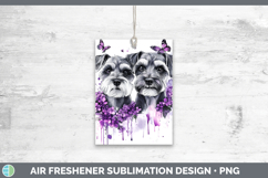 GorgeousDogs 04 Purple Drips Air Freshener design.