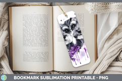 GorgeousDogs 04 Purple Drips Bookmark design.