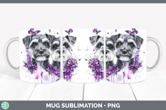 GorgeousDogs 04 Purple Drips Mug Wrap design.