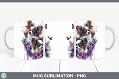 GorgeousDogs 04 Purple Drips Mug Wrap design.