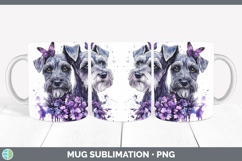 GorgeousDogs 04 Purple Drips Mug Wrap design.