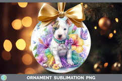 GorgeousDogs 04 Rainbow Summer Ornament design.
