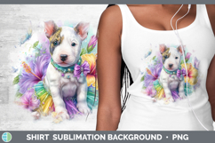 GorgeousDogs 04 Rainbow Summer Shirt design.