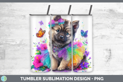 GorgeousDogs 04 Rainbow Summer Tumbler design.