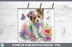 GorgeousDogs 04 Rainbow Summer Tumbler design.