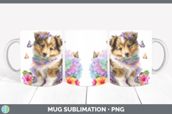 GorgeousDogs 04 Rainbow Summer Mug Wrap design.