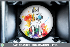 GorgeousDogs 04 Splash Car Coaster design.