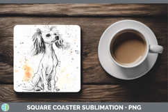 GorgeousDogs 04 Splash Square Coaster design.