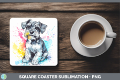GorgeousDogs 04 Splash Square Coaster design.