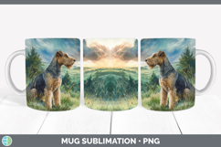 GorgeousDogs 04 Sunset Mug Wrap design.