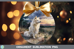 GorgeousDogs 04 Sunset Ornament design.