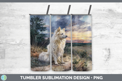 GorgeousDogs 04 Sunset Tumbler design.