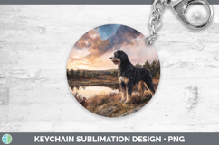 GorgeousDogs 04 Sunset Keychain design.
