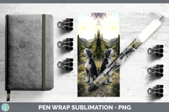 GorgeousDogs 04 Sunset Pen Wrap design.